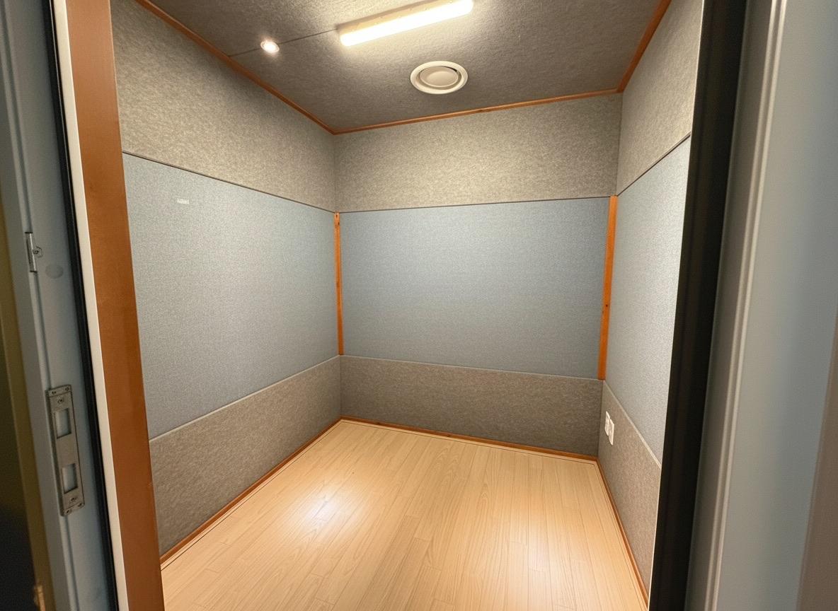 A soundproofed practice room at HENZ Studio Cheongna Branch 1